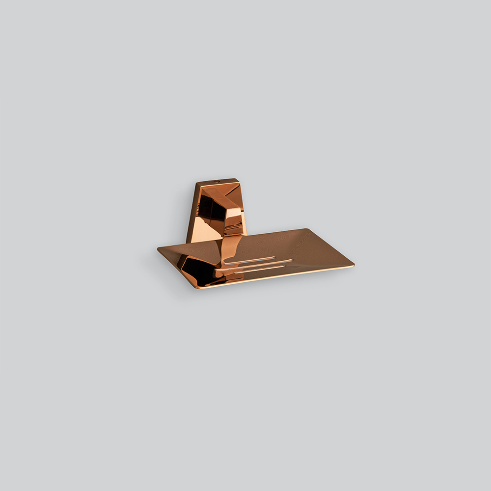 Soap Dish (Triangle - Rose Gold) image